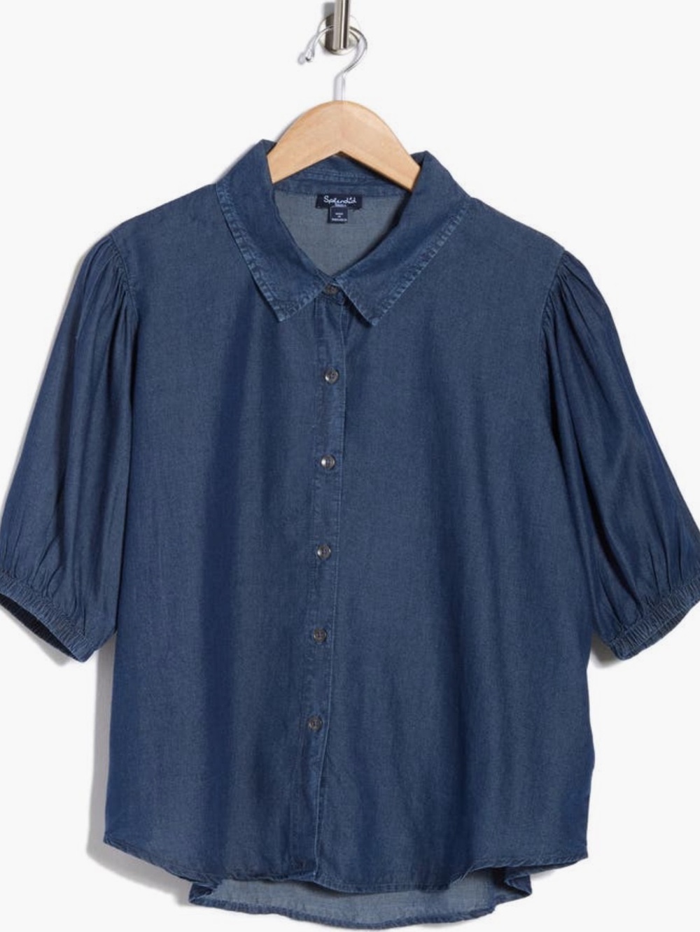 SPLENDID Indigo Button Top Medium NWT - Picture 3 of 4